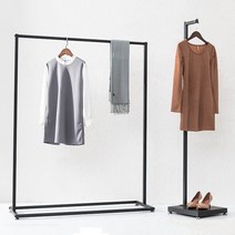 모던 행거, 국산바퀴 블랙100*40*150cm