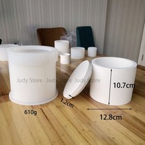 시멘트 화분 대형 인테리어 고급 야외 화단 큰 라운드 냄비 금형 콘크리트 실리콘 캔들 용기 금형 금형 정원 콘크리트 꽃병 금형 라운드 캔들 홀더 금형, 초콜릿