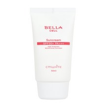 씨엠화이트 벨라셀 수분가득 선크림 50ml 1+1 SPF50+ PA+++ UVA/UVB 이중차단 / 한국콜마 제조