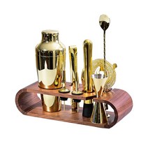 카페클럽 홈텐딩 세트 칵테일 쉐이커 바텐더 바 키트, 실버 클래식