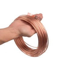 동 파이프 작은 구리 튜브 에어컨 냉장고 냉동 압축, 1.6mm 외경 0.6mm 내경 - 길이1m
