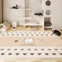 반려견매트 고양이매트 미끄럼방지 강아지거실매트 애견카페트 펫러그, 120x160cm, A.사랑 토끼