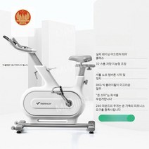스피닝 자전거 저소음 가정용 실내자전거 사이클 유산소, 화이트