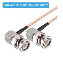 RG179 케이블 75 Ohm BNC 남성 직각 플러그 커넥터 어댑터 비디오 카메라 SDI 캠코더 HD-SDI/3G-SDI/4K/8K, 01 BNC M90 to BNC M90_19 9M