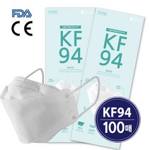 KF94 4중필터 미세먼지 황사마스크 성인용 100매