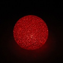 LED 공 무드등 3D 입체 힐링 조명 인테리어 효과 소형 7색 볼 은은한 채색 빛 소품 휴대가능 소장 장식 수집 취침 수면 수유등 하우스 거실 방 꾸미기 전시 어린이 행사 선물, 빨강색