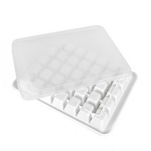 제빙기 트레이+뚜껑 27x20x3.5cm 얼음틀 아이스 사각 얼음 제빙기 얼음만들기 사무실용 사무실 제빙 제조기 얼음 얼