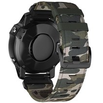 CUZOW Garmin Fenix 5X/7X/Tactix 7 pro와 호환 26mm 나일론 퀵핏 시계 밴드 3/3 HR 5X 플러스/6X/6X Pro/Tactix/Descen, Green