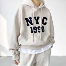 NYC 패치 양기모 후드티