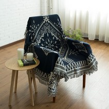 ﻿보헤미안 캠핑담요 양면 블랭킷 캠핑 담요 빈티지 블랭킷 차박 러그 카페트 무릎 이불 거실 소파 야전침대 에어매트 커버