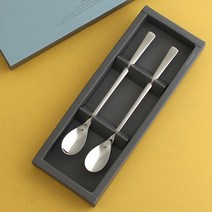 인스푼 티스푼포크 돌답례품 티스푼세트, 그린 포장, 허니 롱티스푼