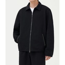 토피 에센셜 카라 스웻 집업 BLACK ESSENTIAL COLLAR SWEAT ZIP-UP