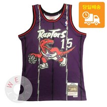 [당일배송] NBA 1998-99 토론토 랩터스 빈스 카터 로드 하드우드클래식 스윙맨 져지 유니폼