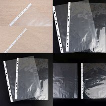 A4 화일속지 100P 클리어화일속지 바인더리필속지 화일리필속지, 투명