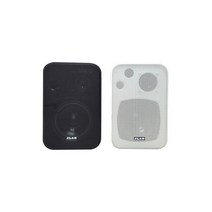 제이랩 JB-45 4인치 60W 패시브스피커 2개 벽걸이형 카페 매장용 브라켓 포함, 화이트