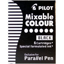 Pilot Parallel Pen Refill Black 6 Pack, 1