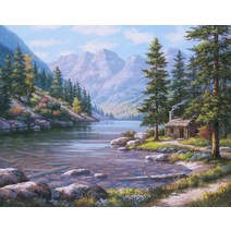 달항아리그림 사진인화 GATYZTORY 40x50cm Frameless 그림 자연 풍경 홈 장식 DIY 독특한 선물, 16 318_02 40x50cm diy frame