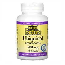 네츄럴 팩터스 유비퀴놀 200mg 30정, 1개