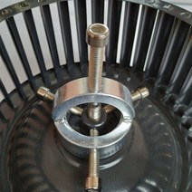 글루 덴트 자동 수리 키트 도구 팬 임펠러 풀러 윈드 휠 리무버 핸드 툴 분해, 은, 5.5x5.5cm
