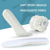 지간신경종깔창 경량 충격 흡수 스포츠 깔창 남녀 공용 고탄성 신발 패드, [10] 45, [01] White