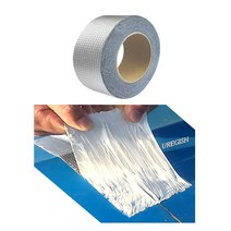 UREGISH [우레기슈] 균열 보수 테이프 실란트 테이프 방수 강한 점착 벽 지붕 배관 비누설 누수 물 회전 실버 (50mm)