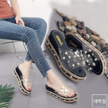 wm441 투명 커버 샌들 토오픈 여성 슬리퍼