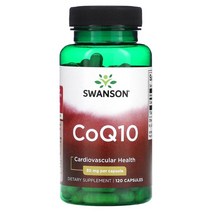 스완슨 CoQ10 30mg 120캡슐, 30 mg, 60 Count