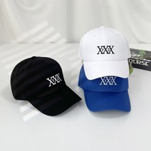 [코지] 남녀공용 모던 시크 X자 자수로고 디테일 볼캡