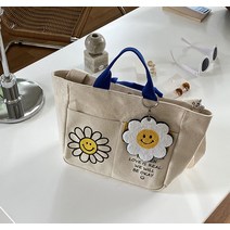 굳럭 스마일 캔버스 토트백 크로스백