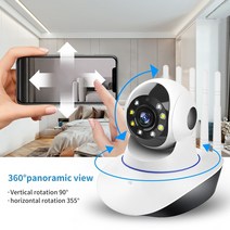 애견모니터 베이비모니터 무선cctv HD 3MP 5MP 무선 IP 카메라 CCTV 5G WIFI PTZ 보안 보호기 감시 스마트, 08 5MP Camera 128GB_03 AU 플러그
