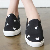 [베리슈] 여성 미키 스니커즈 슬립온 여자 단화