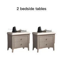 스마트침대 라이트 럭셔리 공주 침대 북유럽 심플 스타일 나무 편안한 퀸 프레임 침실 세트 가구 Camas, 2 bedside table