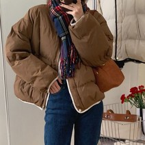 여성 가을 겨울 숏 점퍼 겹솜 점퍼 FC4387