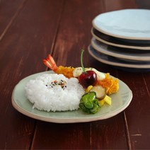 국산 프리미엄 여주도자기 소야 아름 도자기 접시 반찬 그릇, 블루, 본상품선택