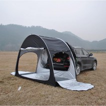 꼬리텐트 SUV 천막 차 후방 연장 원터치 결합형 도킹, 블랙