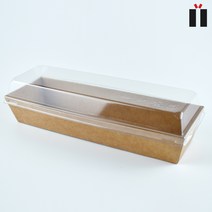 종이트레이 샌드위치 케이스 DRP 27호 직사각 크라프트 100개 1세트