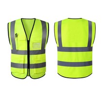 형광 안전 조끼 메쉬 작업복 야간 반사, 망사형
