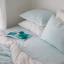 애플민트 차렵이불 패드 소프트마이크로 Q 세트 모모 퀼팅 퀸사이즈 옥수수솜