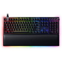 레이저 헌츠맨 V2 아날로그 게임용 키보드 손목 받침대, Classic Black, Huntsman V2_Analog Optical Swi