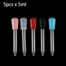 20-200 개 0.2-3ML 일회용 스퀴즈 전송 피펫 실리콘 몰드 UV 에폭시 수지 공예 보석 플라스틱 도구 만들기, Mix 5pcs