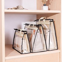 모리의집 5size 투명창 핸드백 가방 보관함, 핑크, 1개, 1개