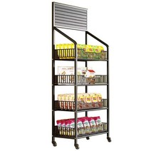 마트 진열대 철망 매대 인형 스낵 철제 진열장 문구점, 상세 페이지 참고, 블랙 5단  60x27x165후크 15개