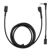 Yuhtech 1.5 m SteelSeries Arctis 3 5 7 게임용 헤드셋 용 교체 사운드 카드 오디오 케이블 (3.5mm 어댑터 포함) 12 cm