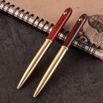 커스텀각인 활동우드볼펜, 활동우드볼펜 ( 브라운 ) 문구없음, 우드케이스 ( 밤부 ) 영문