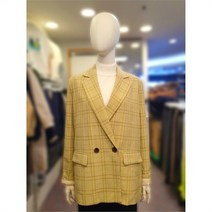 [어스앤뎀(남성)] 보니알렉스 세이브존03 여성 루즈핏 더블 투버튼 체크자켓 BAJE402