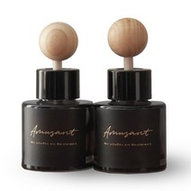 아뮈잔트 프리미엄 블랙 차량용 방향 디퓨저 50ml, 청포도, 2개