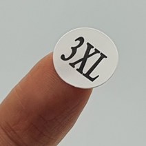 깔끔한 3XL사이즈스티커 신발제품치수 옷가게 쇼핑몰