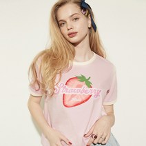 [조이 착용]Graphic t-shirt 001 Pink