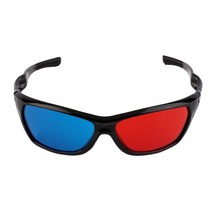 차원 Anaglyph TV 영화 DVD 게임에 대 한 10Pcs 레드 블루 3D 안경 블랙 프레임, 01 as show