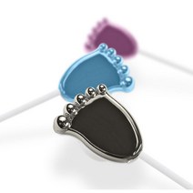 유니크 디자인 발바닥 모양 이어폰 스마트폰이어폰 고감도 귀가편한, 색상, 크롬핑크